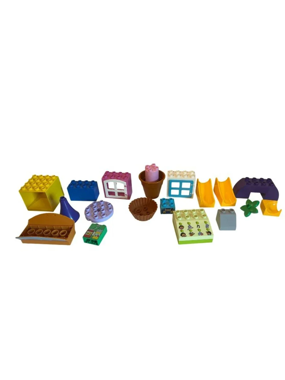 LEGO Duplo Building Blocks Toys Replacement Parts Cone Cupcake Bottom Slopes Etc